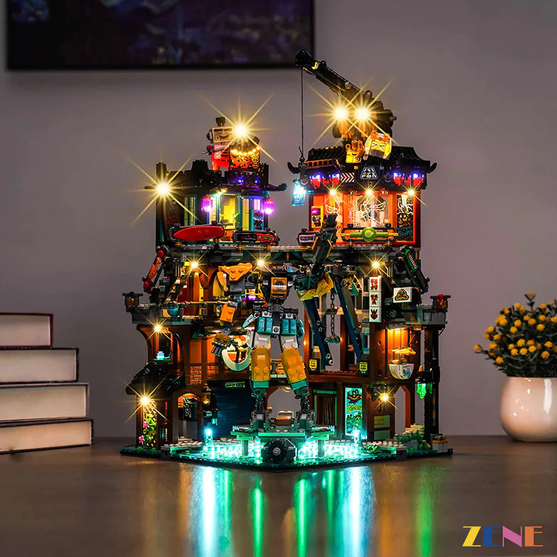 zene bricks Light Kit for LEGO NINJAGO Workshops #71837 (Ver.2)