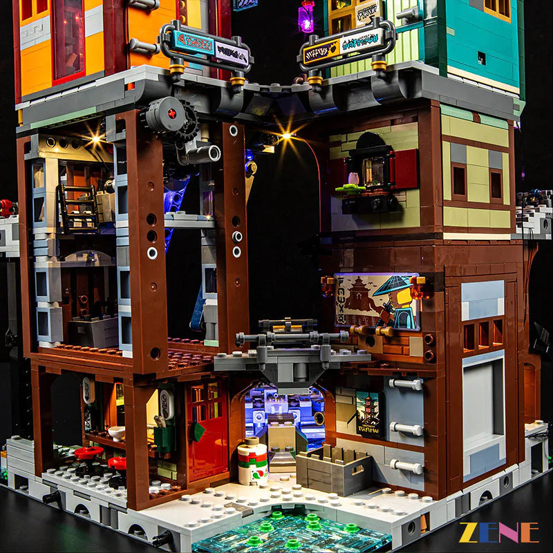 zene bricks Light Kit for LEGO NINJAGO Workshops #71837