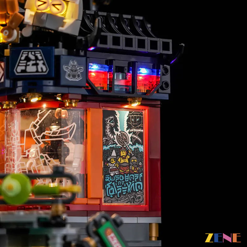 zene bricks Light Kit for LEGO NINJAGO Workshops #71837 (Ver.2)