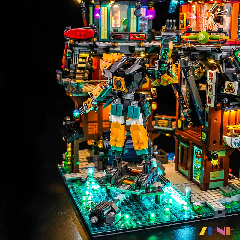 zene bricks Light Kit for LEGO NINJAGO Workshops #71837 (Ver.2)
