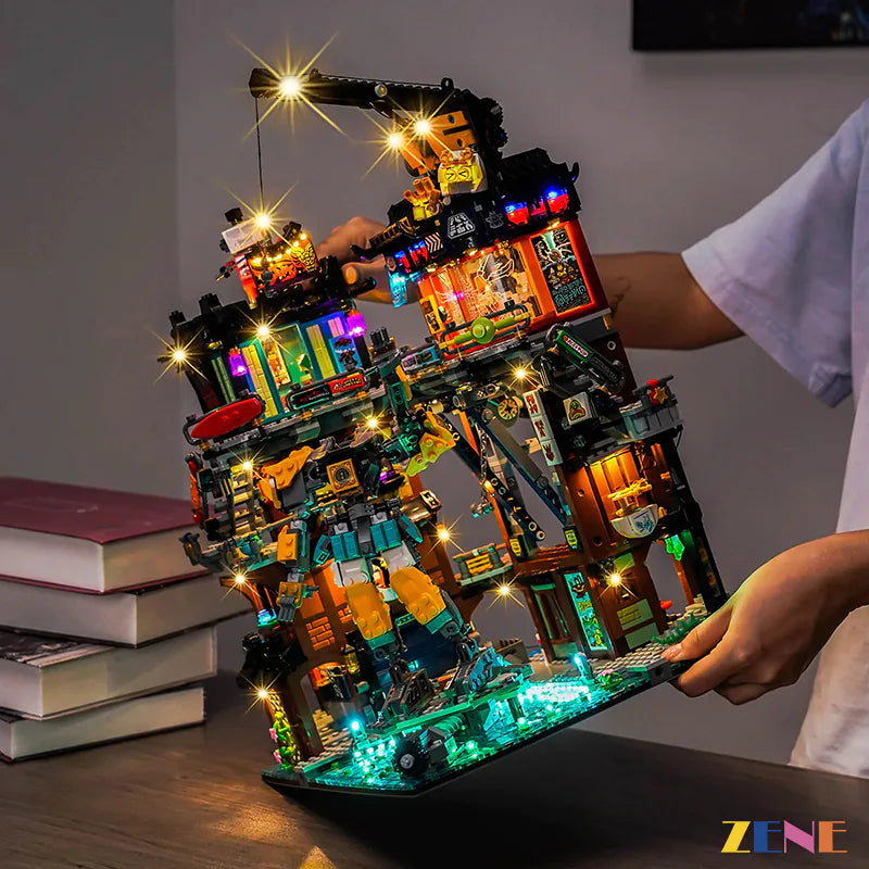 zene bricks Light Kit for LEGO NINJAGO Workshops #71837 (Ver.2)