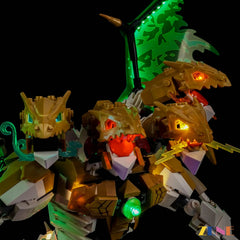 ZENE Bricks Light Kit for LEGO Ultra Dragon Battle #71872