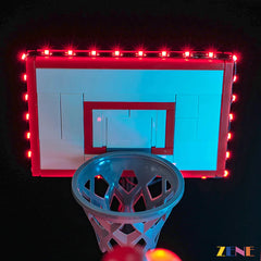 functional hoop illuminated trickshot scene - ZENE Bricks Light Kit for LEGO® Nike Dunk Trickshot #43021