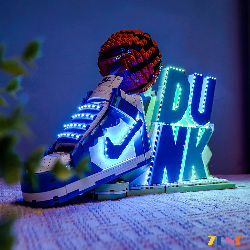 modern sports art display lighting - ZENE Bricks Light Kit for LEGO® Nike Dunk #43008