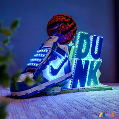 modern sports art display lighting - ZENE Bricks Light Kit for LEGO® Nike Dunk #43008