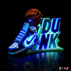 sneaker tongue and lace accent lights - ZENE Bricks Light Kit for LEGO® Nike Dunk #43008