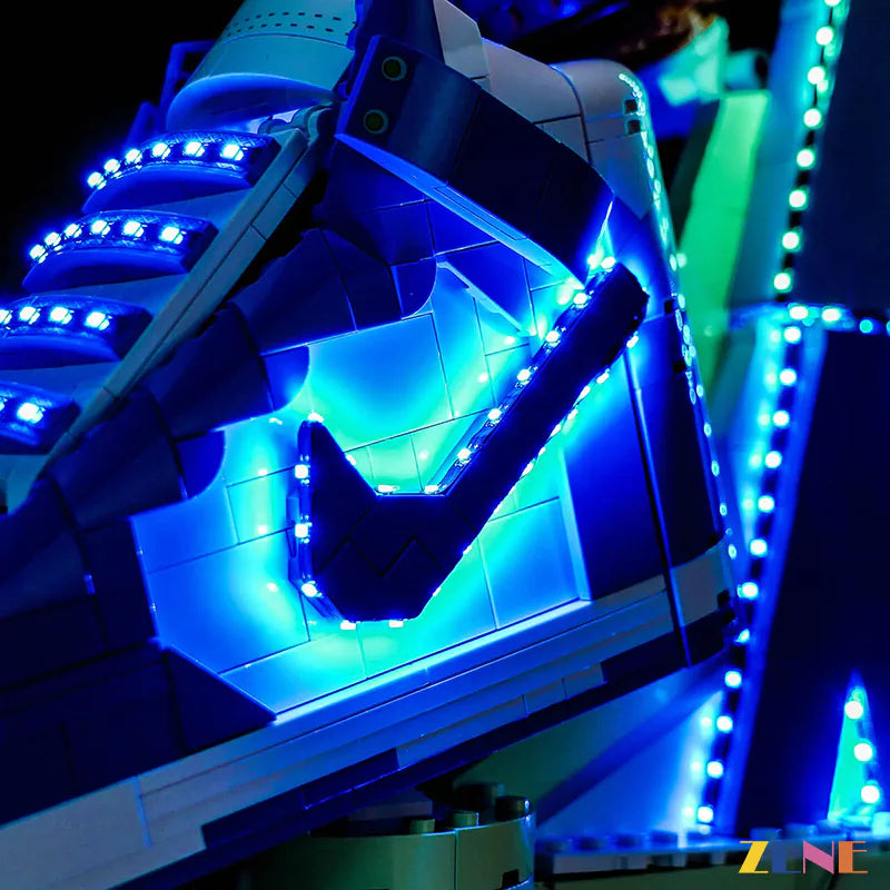 urban sneaker display lighting upgrade - ZENE Bricks Light Kit for LEGO® Nike Dunk #43008