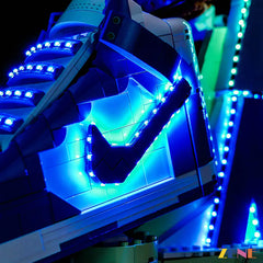 urban sneaker display lighting upgrade - ZENE Bricks Light Kit for LEGO® Nike Dunk #43008