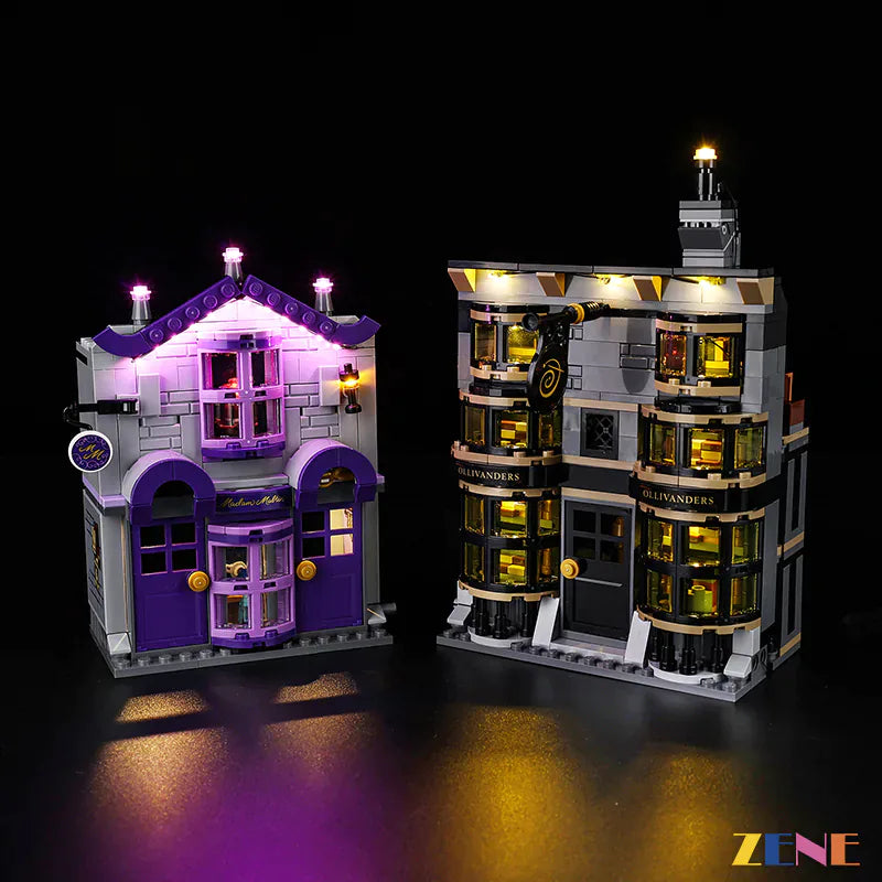 zene bricks Light Kit for LEGO Ollivanders Madam Malkin's Robes #76439
