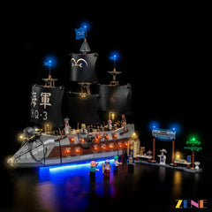 ZENE Bricks Light Kit for LEGO Garp's Marine Battleship #75646