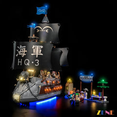 ZENE Bricks Light Kit for LEGO Garp's Marine Battleship #75646