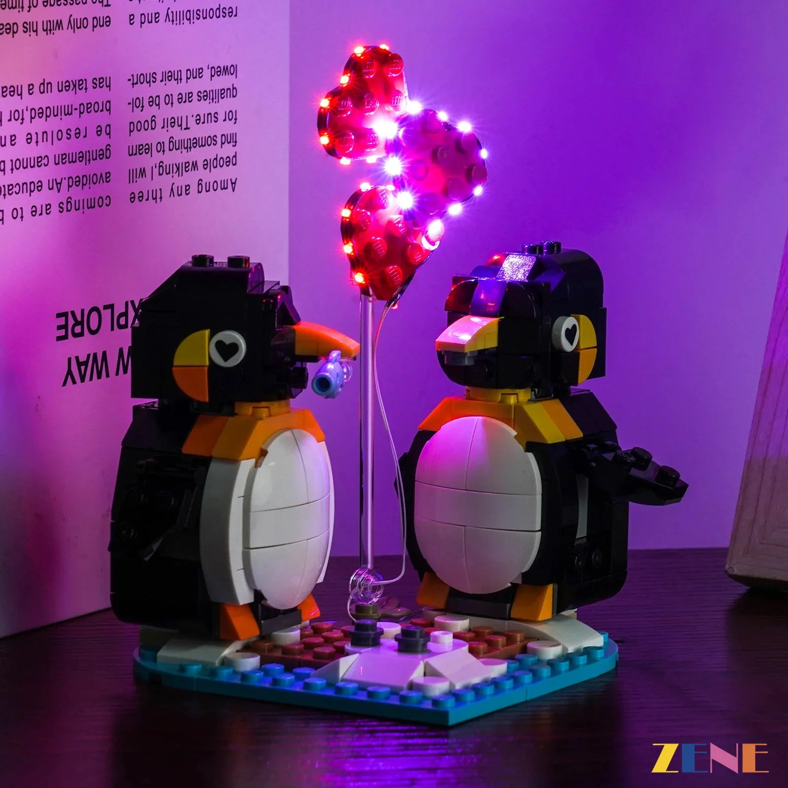zene bricks Light Kit for Penguins in Love #40886