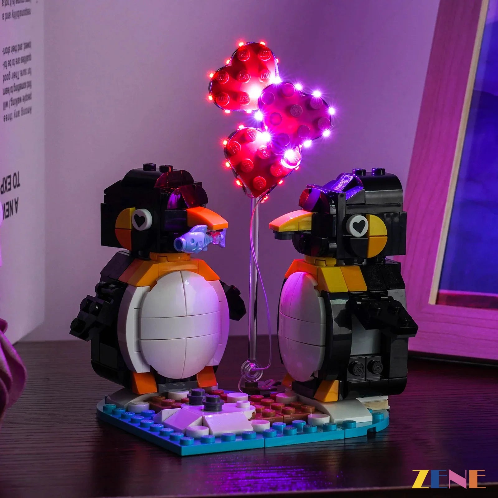 zene bricks Light Kit for Penguins in Love #40886