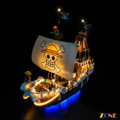 Going Merry pirate ship anime display lighting - ZENE Bricks Light Kit for LEGO® Going Merry Pirate Ship #75639 One Piece
