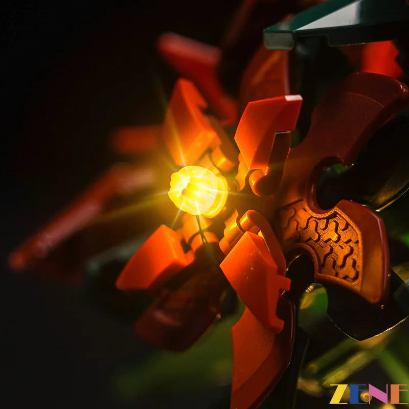 zene bricks Light Kit for LEGO Poinsettia Flower 10370