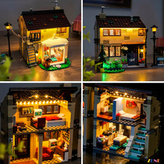 kitchen interior atmospheric light detail - ZENE Bricks Light Kit for LEGO® Privet Drive Aunt Marge's Visit #76451