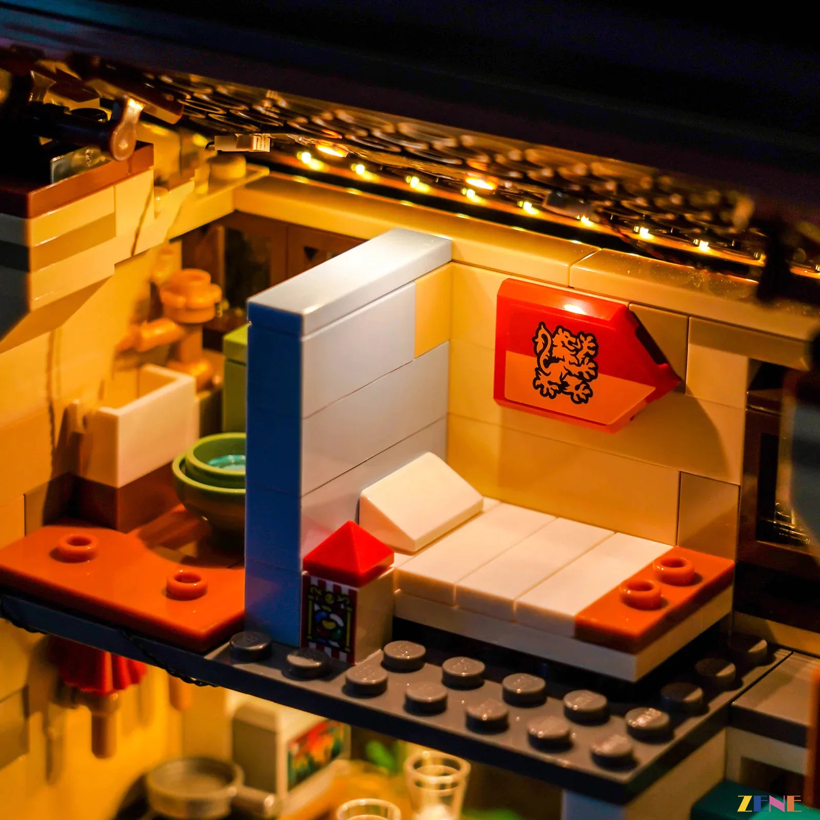 dim stairwell dramatic scene lighting - ZENE Bricks Light Kit for LEGO® Privet Drive Aunt Marge's Visit #76451