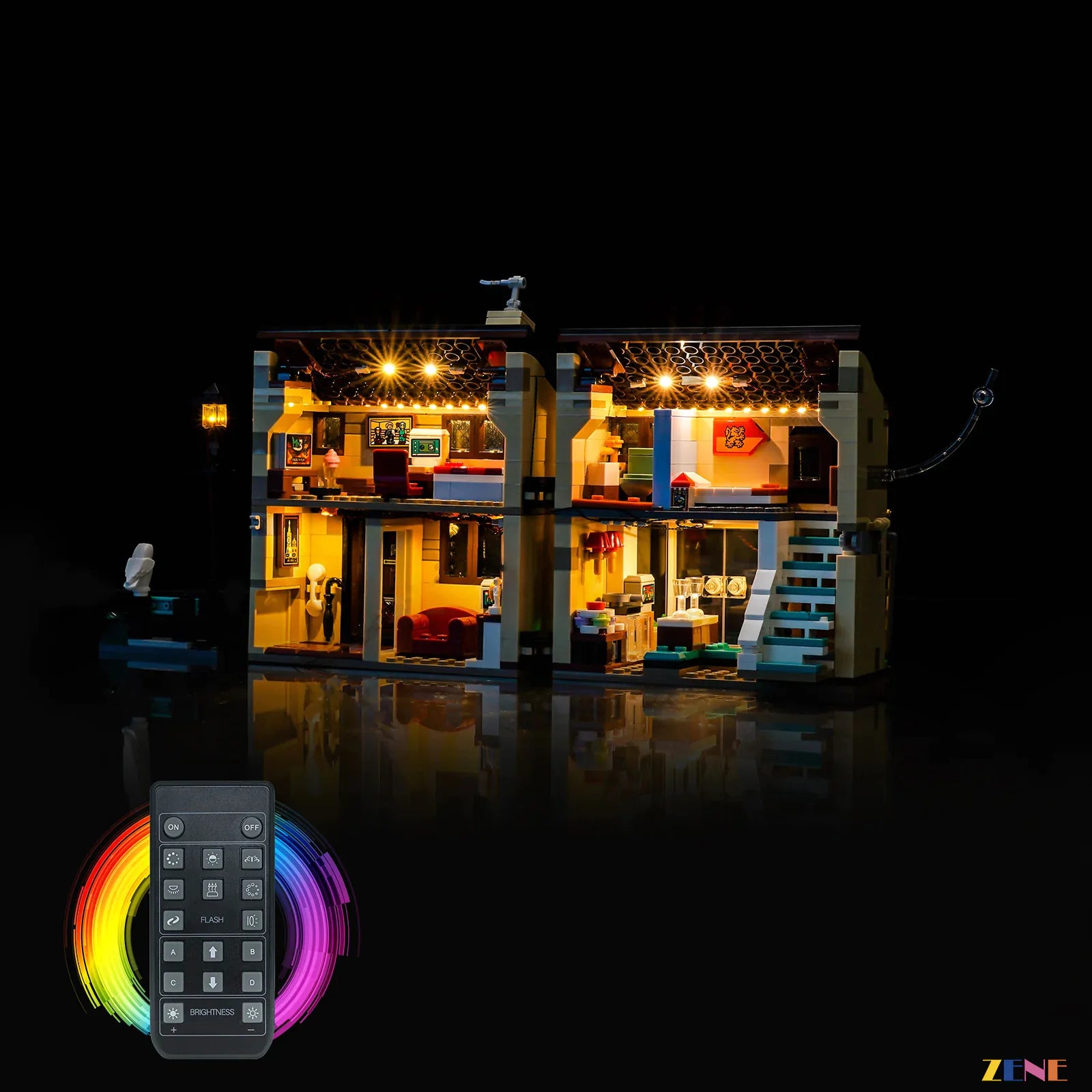 captivating house interior display lighting - ZENE Bricks Light Kit for LEGO® Privet Drive Aunt Marge's Visit #76451
