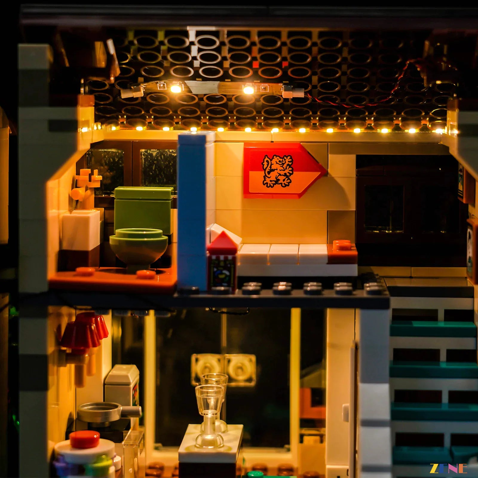 wizarding world house night display - ZENE Bricks Light Kit for LEGO® Privet Drive Aunt Marge's Visit #76451