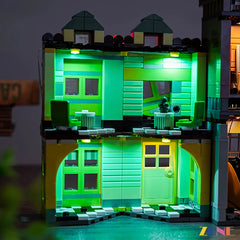 Quidditch shop and ice cream parlour glow - ZENE Bricks Light Kit for LEGO® Quality Quidditch Supplies & Ice Cream Parlour #76452