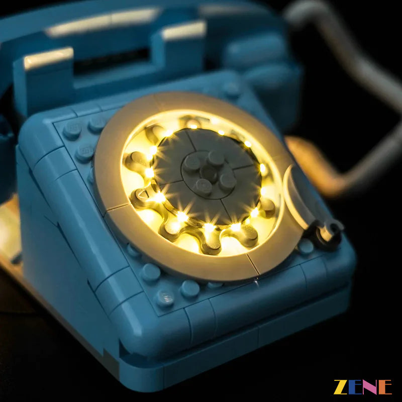 retro telephone vintage desk display lighting - ZENE Bricks Light Kit for LEGO® Retro Telephone #31174