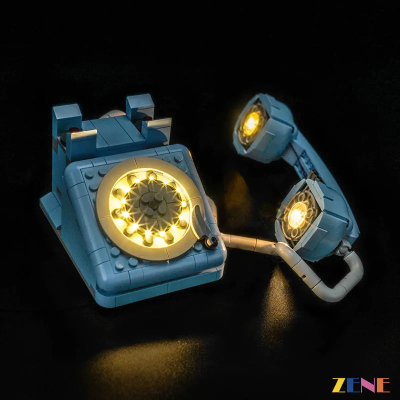 retro telephone vintage desk display lighting - ZENE Bricks Light Kit for LEGO® Retro Telephone #31174