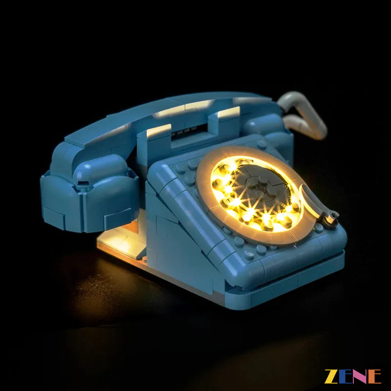 retro telephone vintage desk display lighting - ZENE Bricks Light Kit for LEGO® Retro Telephone #31174