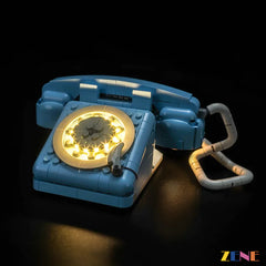 retro telephone vintage desk display lighting - ZENE Bricks Light Kit for LEGO® Retro Telephone #31174