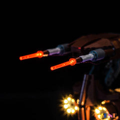 Battle Droid STAP blue base and blaster glow - ZENE Bricks Light Kit for LEGO® Battle Droid with STAP #75428