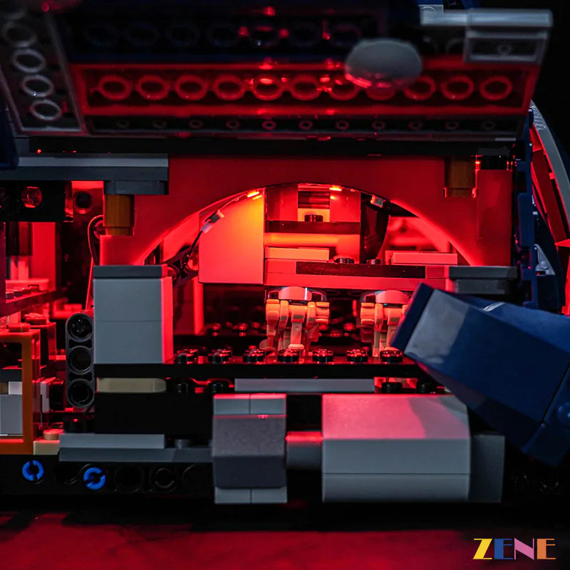 Separatist MTT cockpit droid bay and blue glow - ZENE Bricks Light Kit for LEGO® Battle of Felucia Separatist MTT #75435