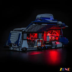 Separatist MTT cockpit droid bay and blue glow - ZENE Bricks Light Kit for LEGO® Battle of Felucia Separatist MTT #75435