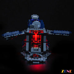 Separatist MTT cockpit droid bay and blue glow - ZENE Bricks Light Kit for LEGO® Battle of Felucia Separatist MTT #75435