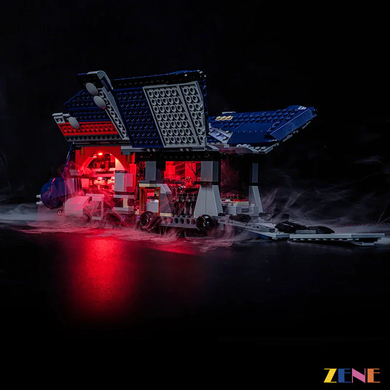 Separatist MTT cockpit droid bay and blue glow - ZENE Bricks Light Kit for LEGO® Battle of Felucia Separatist MTT #75435