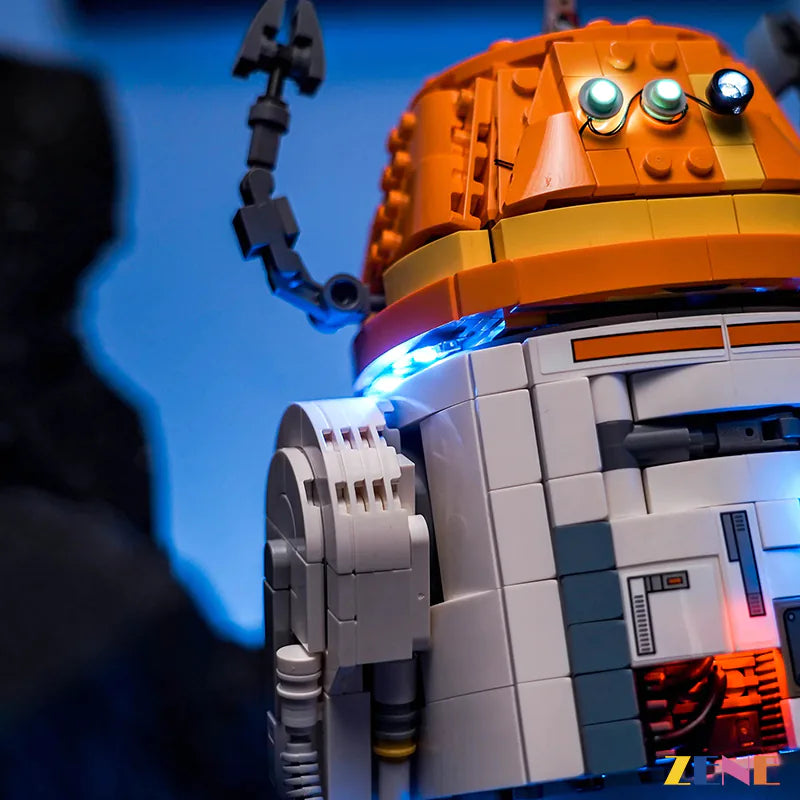 zene bricks Light Kit for LEGO Chopper (C1-10P) Astromech Droid #75416