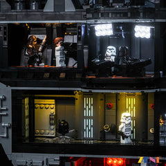 premium Death Star shelf display glow - ZENE Bricks Light Kit for LEGO® Death Star #75419 New Version