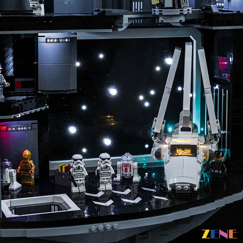 multi-layer battle station lighting kit - ZENE Bricks Light Kit for LEGO® Death Star #75419 New Version