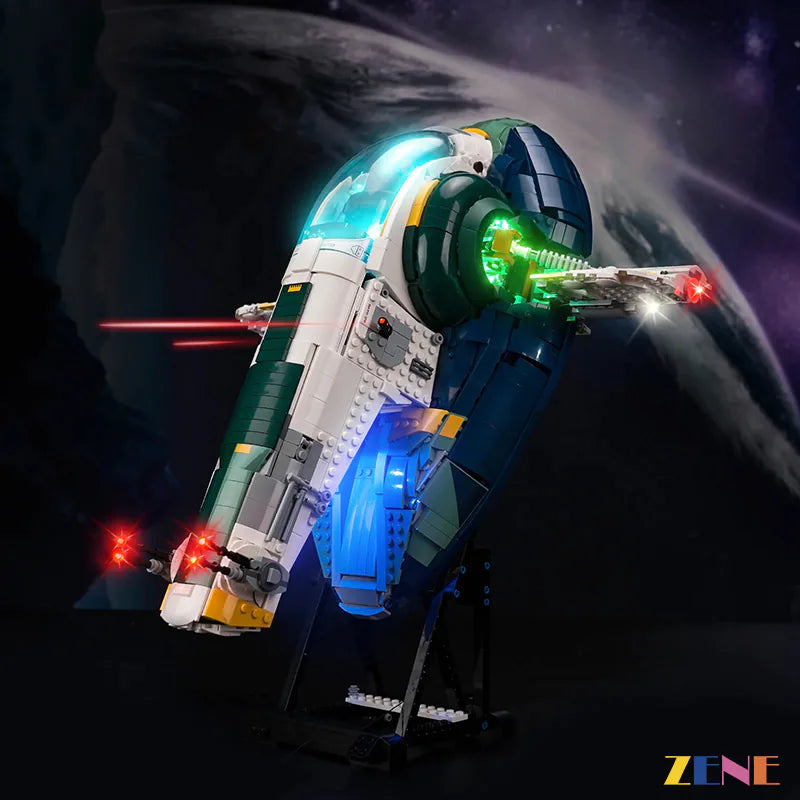 zene bricks Light Kit for LEGO Jango Fett's Firespray-Class Starship #75409