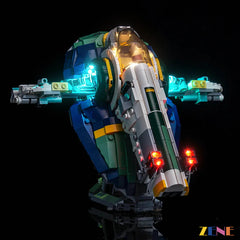Attack of the Clones starship illumination - ZENE Bricks Light Kit for LEGO® Jango Fett's Starship #75433