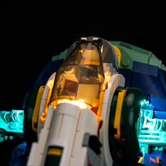 remote control starship display lighting - ZENE Bricks Light Kit for LEGO® Jango Fett's Starship #75433