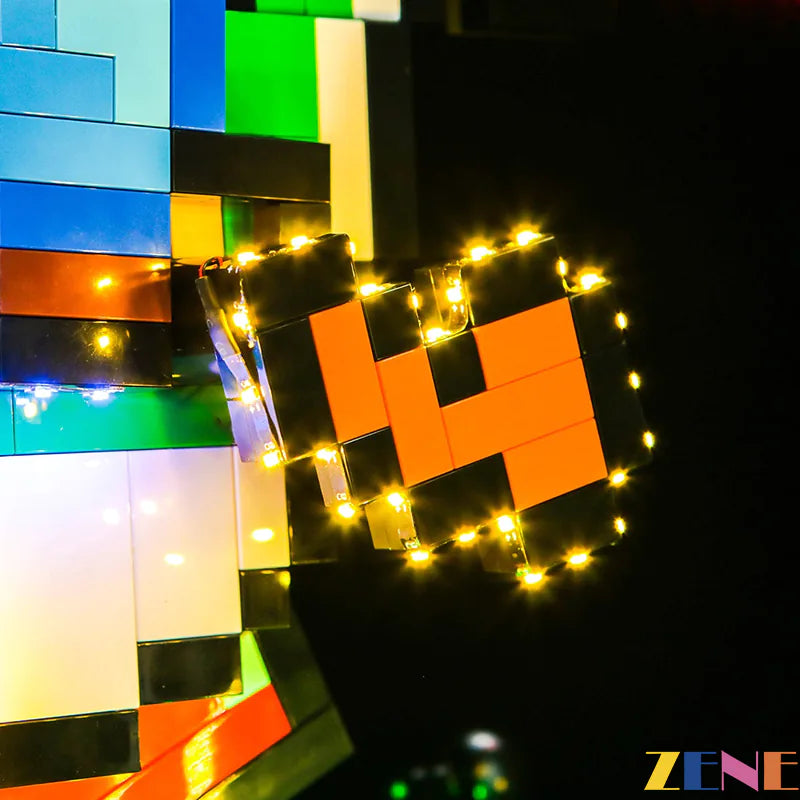 zene bricks Light Kit for LEGO Super Mario World Mario Yoshi #71438