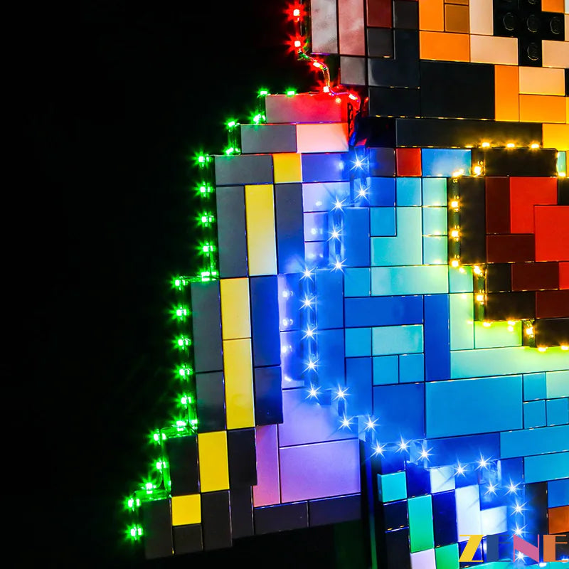 zene bricks Light Kit for LEGO Super Mario World Mario Yoshi #71438