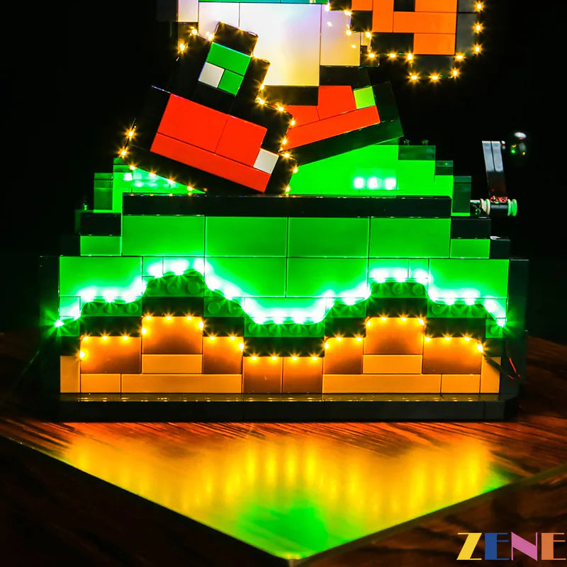 zene bricks Light Kit for LEGO Super Mario World Mario Yoshi #71438