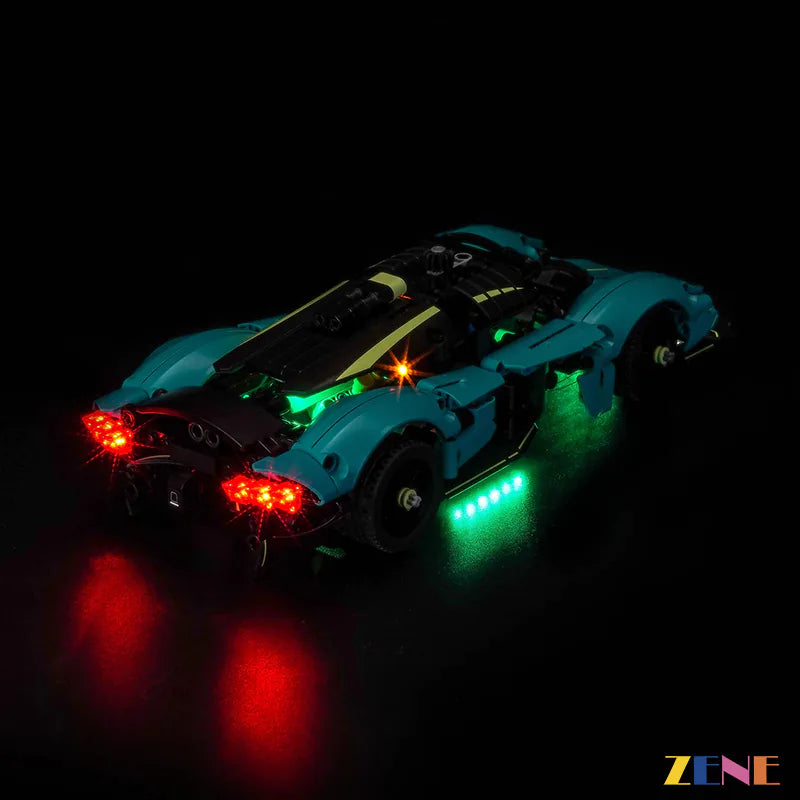 AFOL Technic hypercar LED enhancement - ZENE Bricks Light Kit for LEGO® Aston Martin Valkyrie #42208