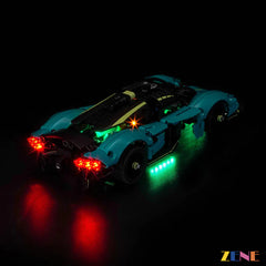 AFOL Technic hypercar LED enhancement - ZENE Bricks Light Kit for LEGO® Aston Martin Valkyrie #42208