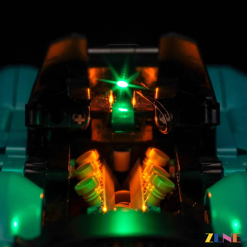 green accent sports car light kit - ZENE Bricks Light Kit for LEGO® Aston Martin Valkyrie #42208