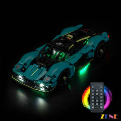 flagship supercar dramatic lighting effect - ZENE Bricks Light Kit for LEGO® Aston Martin Valkyrie #42208
