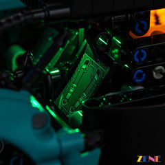 premium Technic car shelf lighting - ZENE Bricks Light Kit for LEGO® Aston Martin Valkyrie #42208