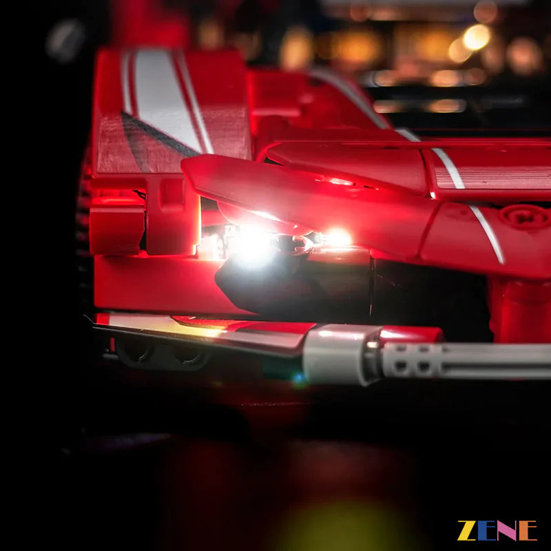 premium Technic supercar light upgrade - ZENE Bricks Light Kit for LEGO® Ferrari FXX K #42212