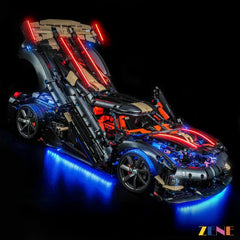 ZENE Bricks Light Kit for LEGO Koenigsegg Sadair's Spear Megacar #42232
