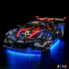 ZENE Bricks Light Kit for LEGO Koenigsegg Sadair's Spear Megacar #42232